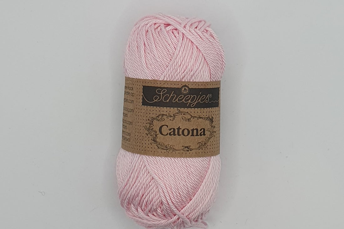 Scheepjes Catona - 100% Mercerised Cotton - 4 Ply - Powder Pink