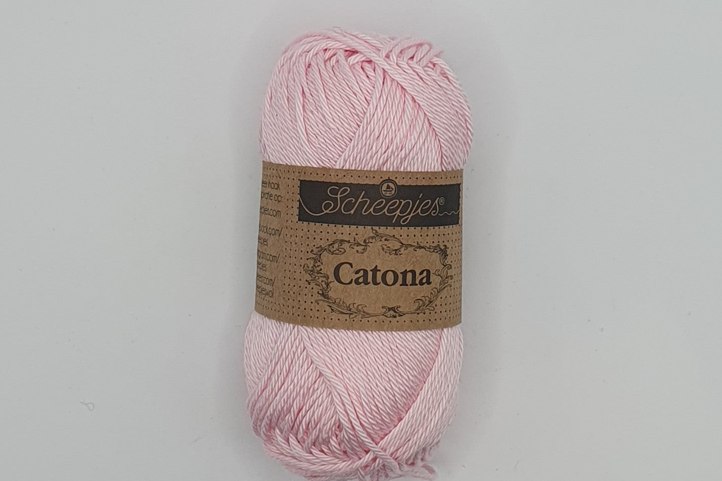 Scheepjes Catona - 100% Mercerised Cotton - 4 Ply - Powder Pink