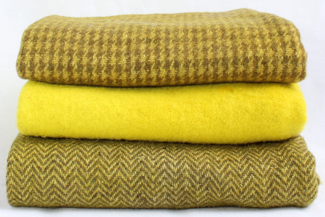Hand Dyed Wool Fabric - Wattle