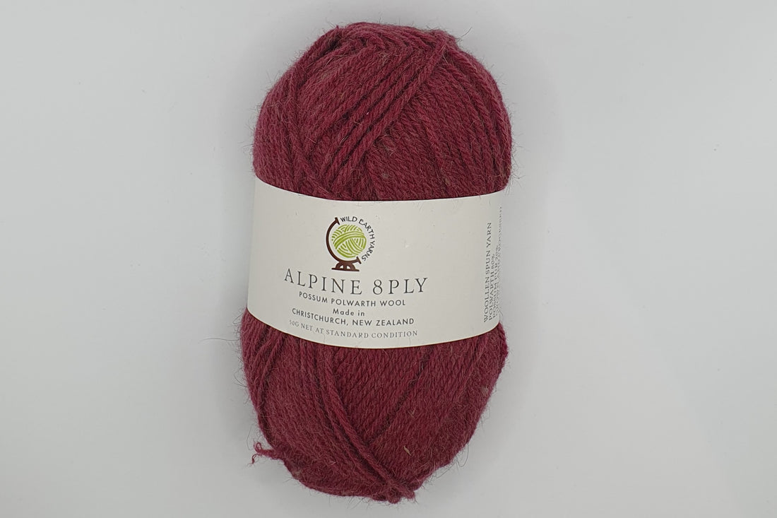 Wild Earth Yarn Alpine - Possum Polwarth - 8 ply - Angelica
