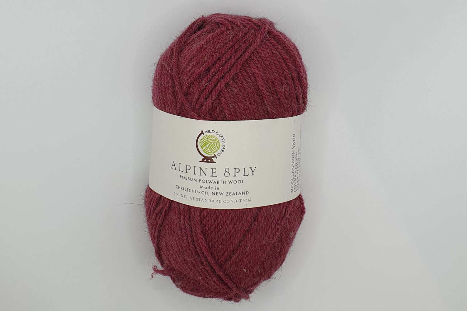 Wild Earth Yarn Alpine - Possum Polwarth - 8 ply - Angelica