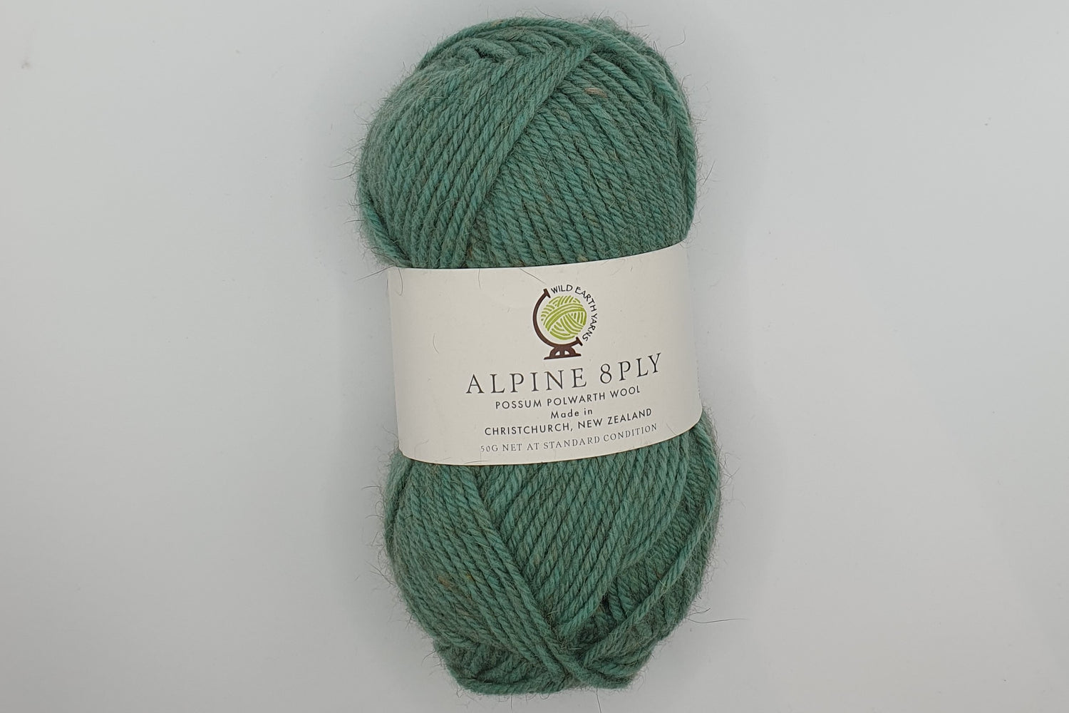 Wild Earth Yarn Alpine - Possum Polwarth - 8 ply - Glacier