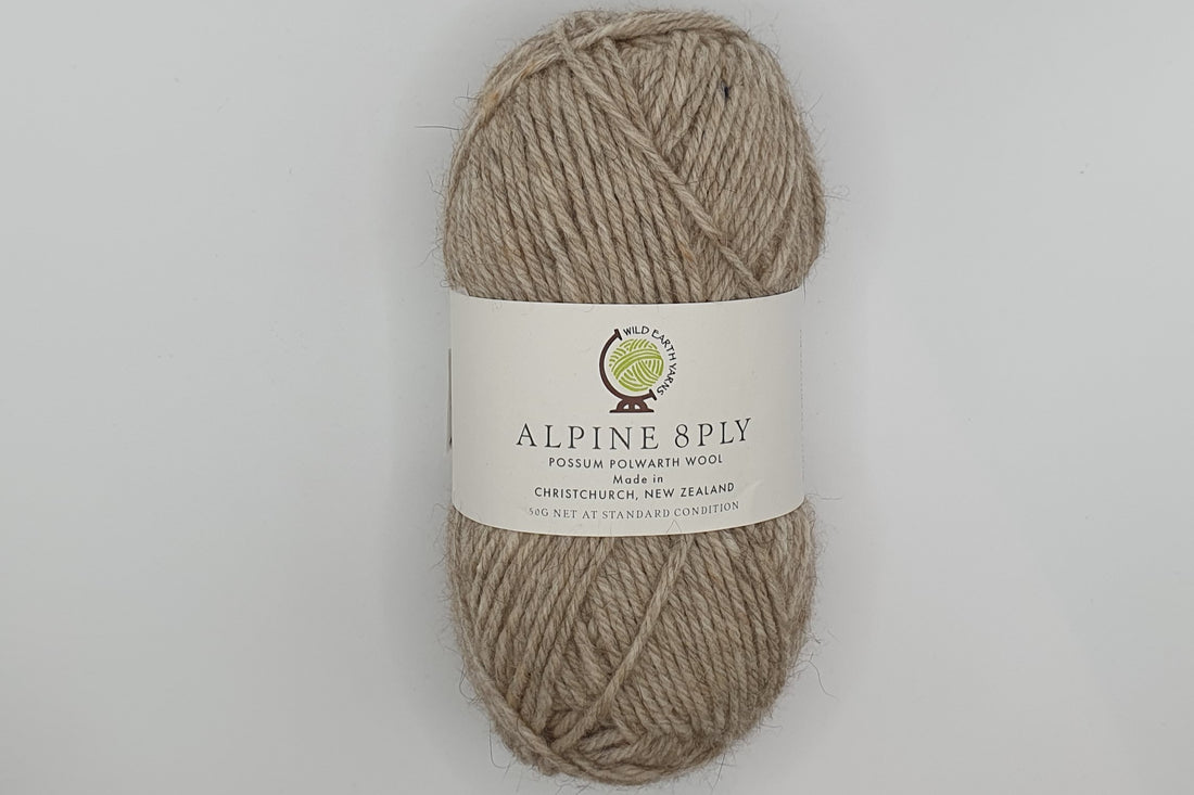 Wild Earth Yarn Alpine - Possum Polwarth - 8 ply - Shale
