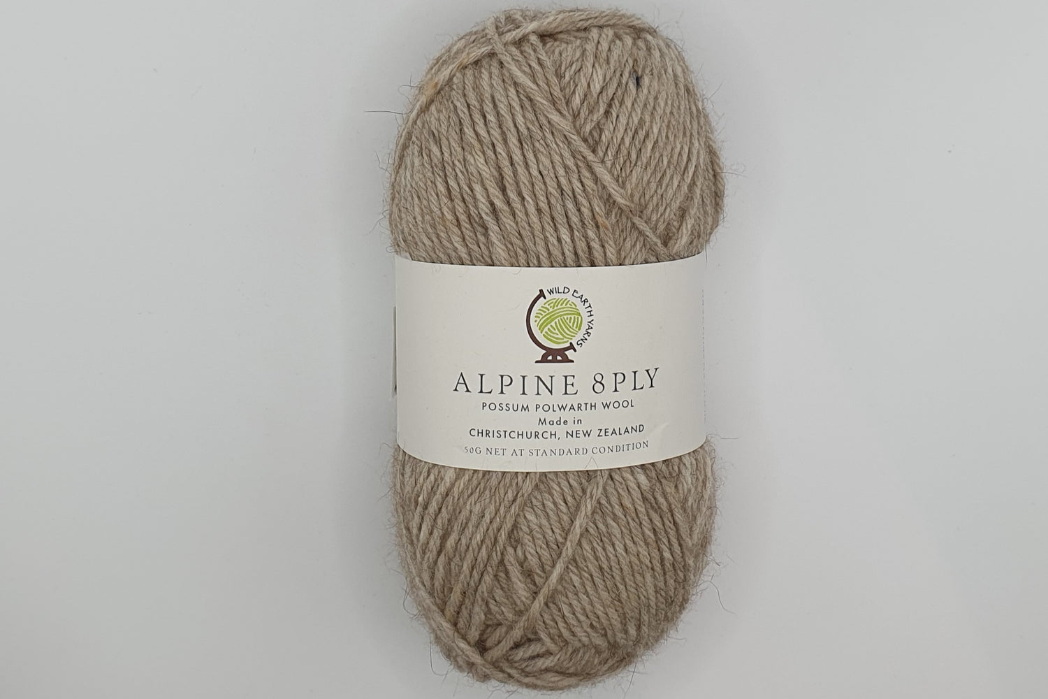 Wild Earth Yarn Alpine - Possum Polwarth - 8 ply - Shale