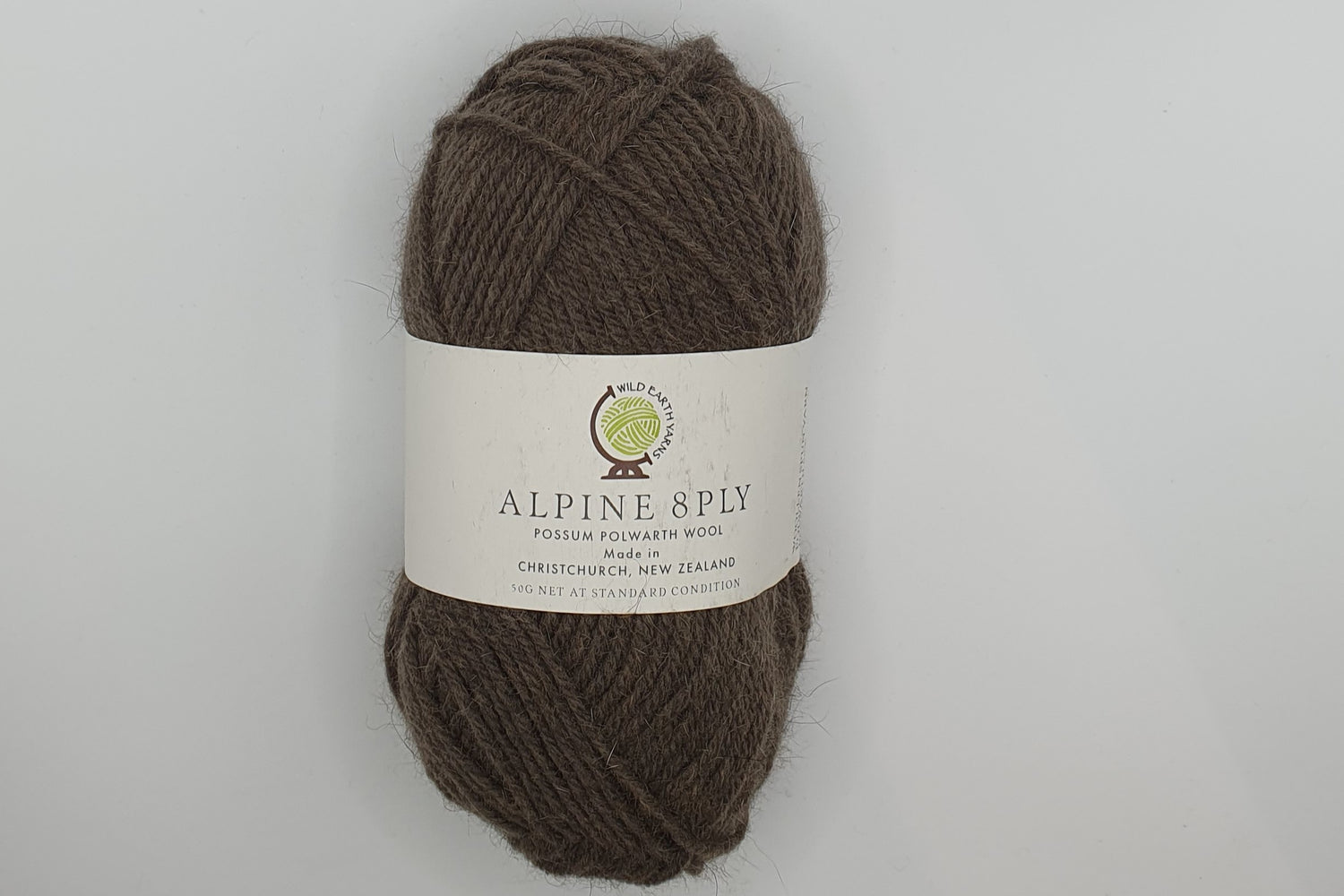 Wild Earth Yarn Alpine - Possum Polwarth - 8 ply - Storm